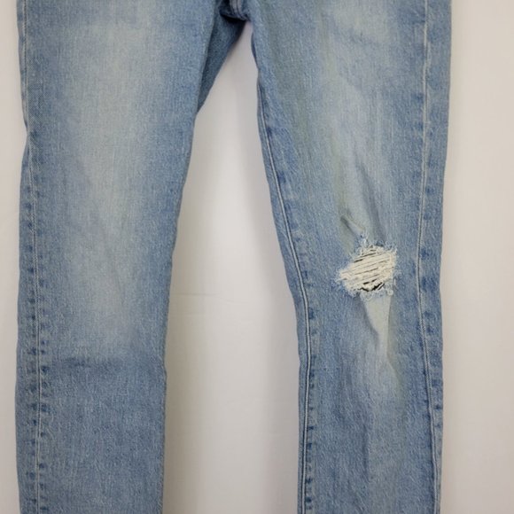Madewell Perfect Vintage High Rise Crop Raw Hem Jean, Coney Destroyed - Picture 3 of 15